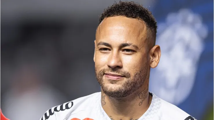 Neymar durante jogo do Peixe na Vila Belmiro.