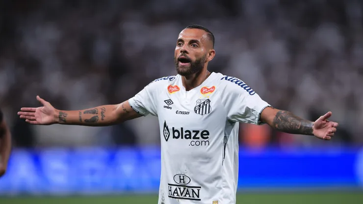 Guilherme é o principal goleador do Santos no ano e tem sondagem do Toluca-MEX. Foto: Ettore Chiereguini/AGIF
