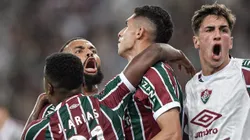 Kevin Serna jogador do Fluminense comemora seu gol com jogadores do seu time durante partida contra o Sport - Foto: Thiago Ribeiro/AGIF