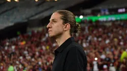 Filipe Luís, técnico do Flamengo, durante partida contra o Deportivo Tachira no estadio Maracana pela Copa Libertadores