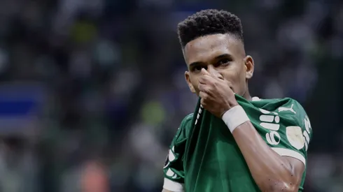 SP - SAO PAULO - 28/05/2025 - COPA LIBERTADORES 2025, PALMEIRAS X SPORTING CRISTAL - Estevao jogador do Palmeiras comemora seu gol durante partida contra o Sporting Cristal no estadio Arena Allianz Parque pelo campeonato Copa Libertadores 2025. Foto: Marcello Zambrana/AGIF