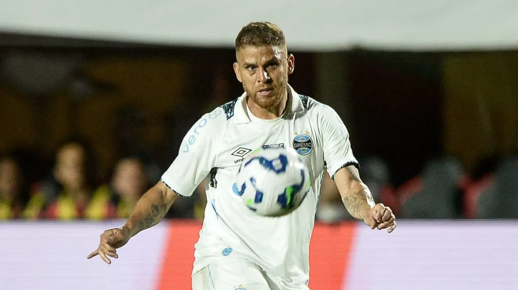 Cuellar atuando pelo Grêmio em 2025. Foto: Jhony Pinho/AGIF