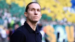 SP - SAO PAULO - 25/05/2025 - BRASILEIRO A 2025, PALMEIRAS X FLAMENGO - Filipe Luis tecnico do Flamengo durante partida contra o Palmeiras no estadio Arena Allianz Parque pelo campeonato Brasileiro A 2025.