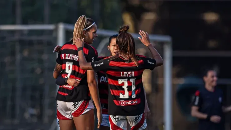 Flamengo está com a vaga encaminhada no Brasileirão Feminino - Foto: Paula Reis/Flamengo