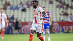 Ramon jogador do Internacional durante partida contra o Fortaleza no estádio Arena Castelão pelo campeonato Brasileiro A 2025.