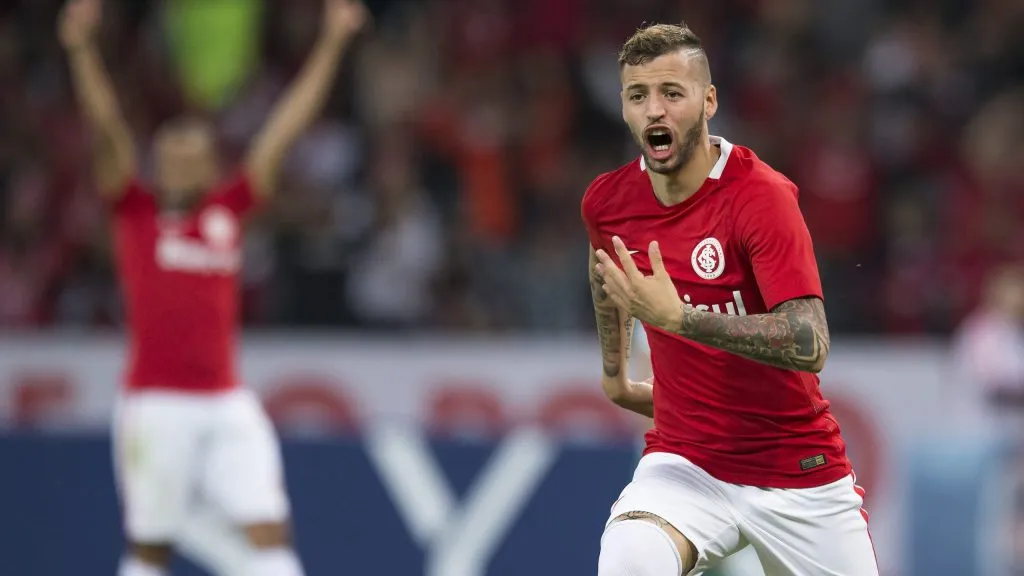 Nico Lopez pelo Internacional. Foto: Jeferson Guareze/AGIF