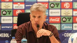 Renato em coletiva após vitória sobre o Once Caldas (COL)