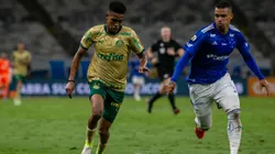 MG - BELO HORIZONTE - 04/12/2024 - BRASILEIRO A 2024, CRUZEIRO X PALMEIRAS - Estevao jogador do Palmeiras durante partida contra o Cruzeiro no estadio Mineirao pelo campeonato Brasileiro A 2024. Foto: Fernando Moreno/AGIF