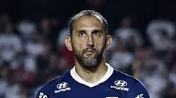 Barcos durante partida no Morumbis contra o SPFC.