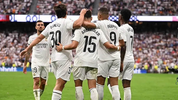 Time do Real Madrid. Foto: Denis Doyle/Getty Images