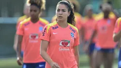 Angelina durante treino com a Seleção Feminina. Foto: Staff Images/CBF