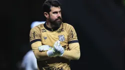 Fernando Miguel, goleiro do Ceara, durante partida contra o Palmeiras no estadio Arena Allianz Parque pelo campeonato Copa Do Brasil 2025. Foto: Ettore Chiereguini/AGIF