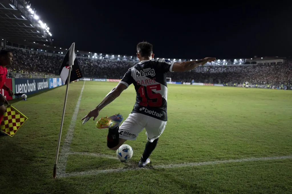 Garré durante a partida contra o Melgar. Foto: Jorge Rodrigues/AGIF