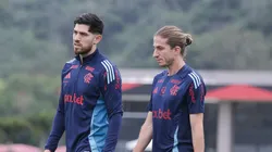 Rossi e Filipe Luis - Foto: Gilvan de Souza/Flamengo