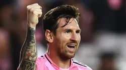 Messi durante partida do Inter Miami na Champions League da Concacaf. (Photo by Rich Storry/Getty Images)