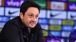 Arthur Elias em coletiva após a vitória do Brasil contra o Japão - Créditos: Staff Images Woman/ CBF