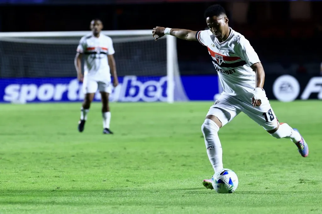 Wendell em jogo do São Paulo. Foto: Marcello Zambrana/AGIF
