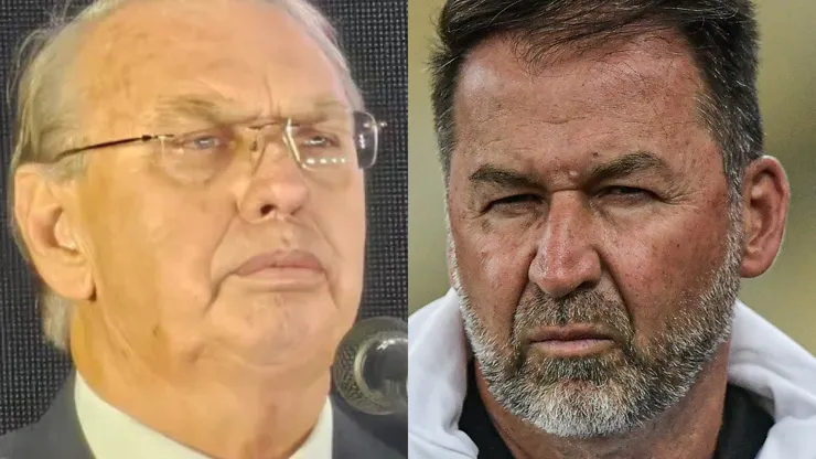 Osmar Stabile e Augusto Melo. Fotos: Reprodução/X Corinthians e Thiago Ribeiro/AGIF
