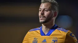Nico López durante partida entre Tigres e Tijuano, pelo Campeonato Mexicano, em 2021. Foto: Azael Rodriguez