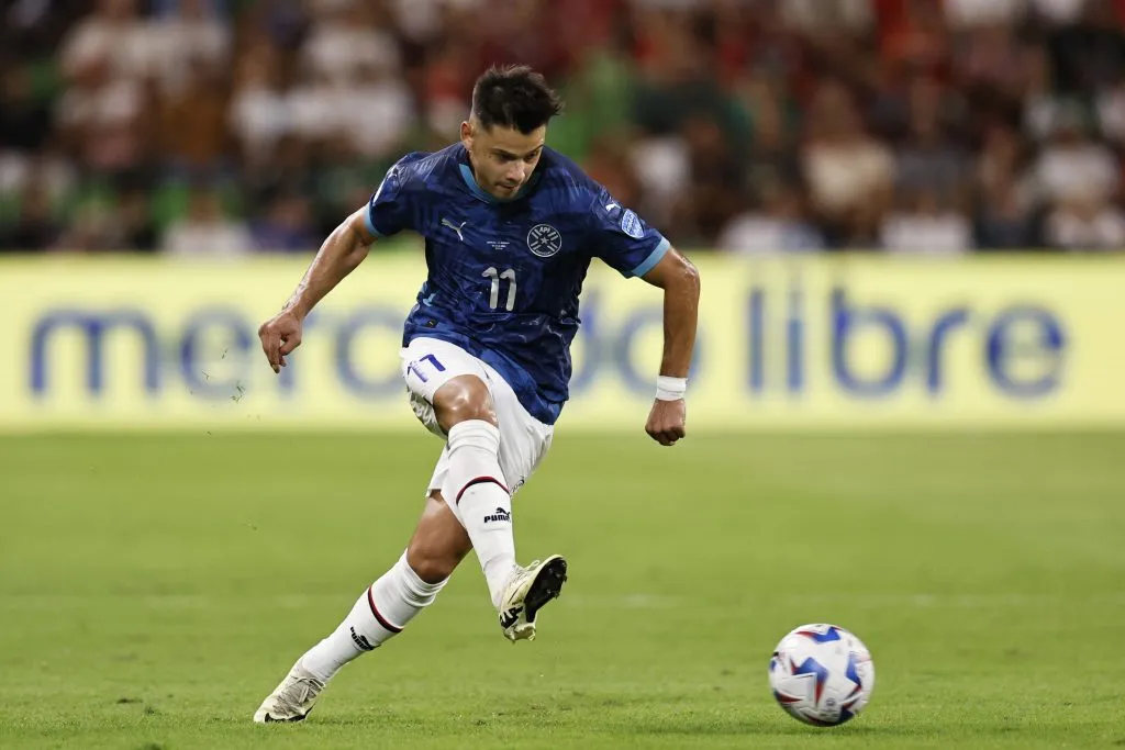 Angel Romero do Paraguai atuando na Copa America 2024 Group D – (Photo by Buda Mendes/Getty Images)