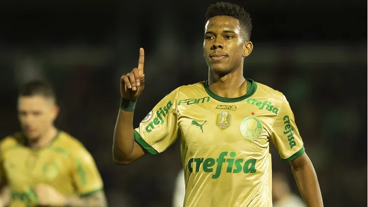 Estevão fará seu último jogo pelo Palmeiras no Brasil neste domingo (1°)
