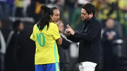 Amistoso, Marta e Arthur Elias. Foto: Lívia Villas Boas/CBF