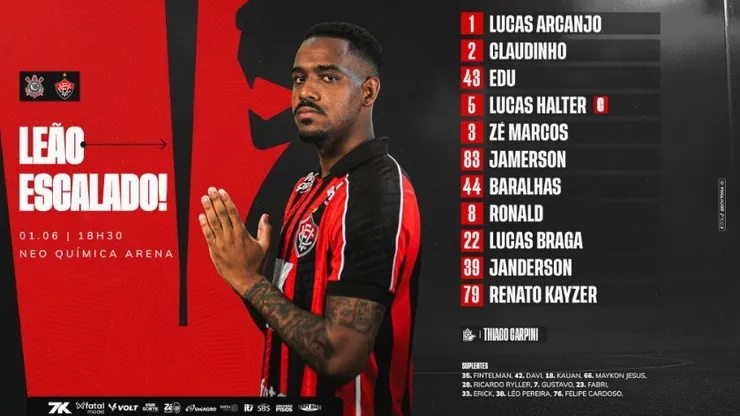 Escalação do Vitória