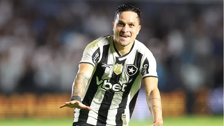 Artur comemora seu gol pelo Botafogo. Foto: Vitor Silva/Botafogo