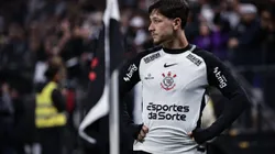 Rodrigo Garro, jogador do Corinthians, durante partida contra o Vitoria no estadio Arena Corinthians pelo campeonato Brasileiro A 2025. Foto: Fabio Giannelli/AGIF