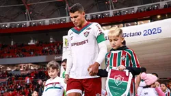 Thiago Silva, jogador do Fluminense, durante partida contra o Internacional, pelo Brasileirão Betano. Foto: Maxi Franzoi/AGIF.