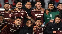 Elenco do Universitario comemorando a classificação na Libertadores - Foto: Reprodução/Universitario