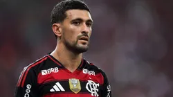 Arrascaeta durante partida entre Flamengo e Fortaleza, no Maracanã, pelo Brasileirão.