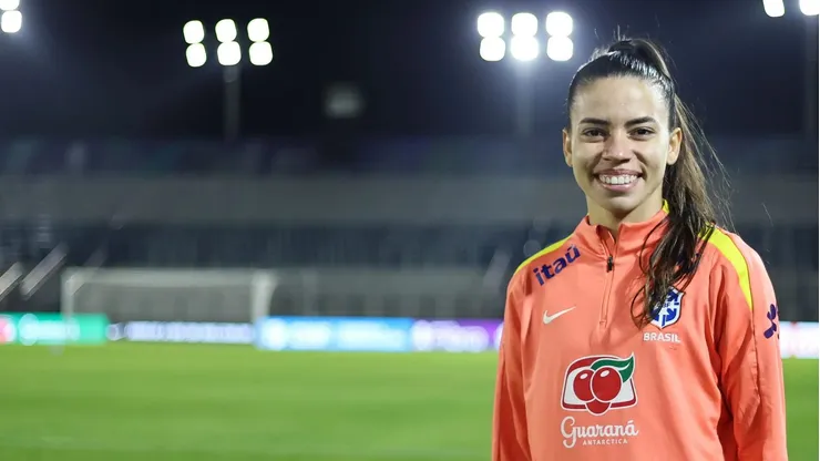 Fátima Dutra durante preparação para a Data FIFA. Foto: Lívia Villas Boas/CBF