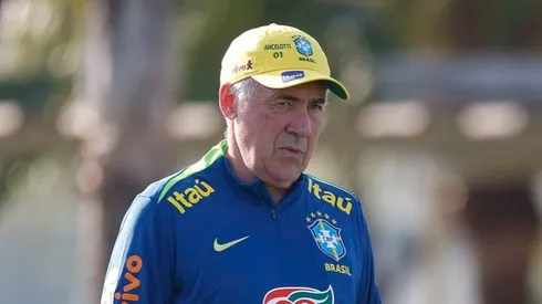 Carlo Ancelotti, técnico da Seleção Brasileira. Foto: @rafaelribeirorio I CBF