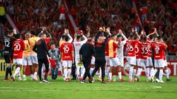 Atletas do Internacional comemorando no Beira-Rio - Foto: Maxi Franzoi/AGIF