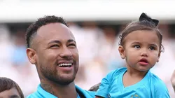 Neymar durante partida na Vila Belmiro contra o Botafogo.