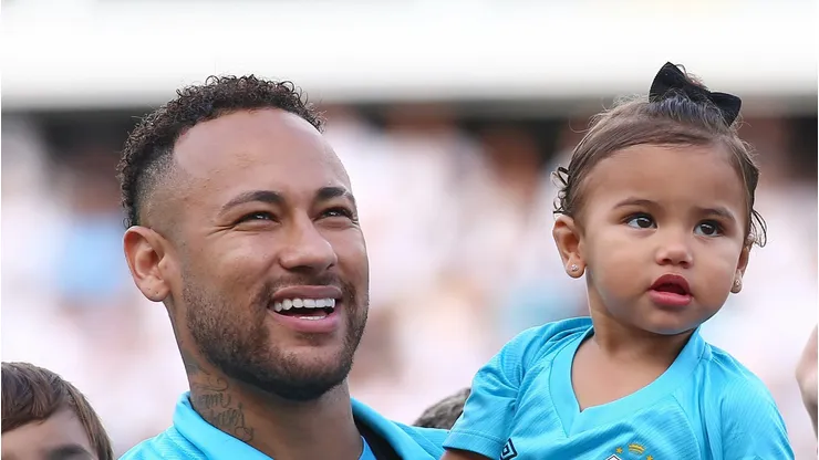 Neymar durante partida na Vila Belmiro contra o Botafogo.