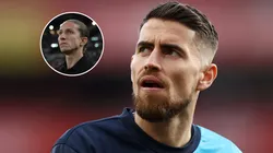 Dinâmica de Jorginho no meio de campo deve ser essencial para o Flamengo no Mundial. FotoxFoto: Jorginho (Getty Images); Filipe Luís (AGIF).