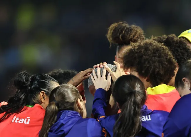 Comemoração do gol da vitória, marcado por Jhonson. Foto: Staff Images/CBF