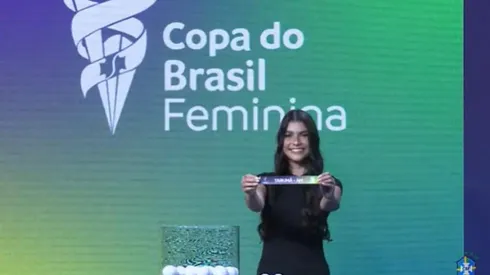 Sorteio da Copa do Brasil Feminina. Foto: Reprodução/CBF TV