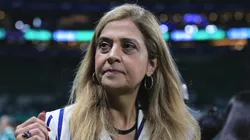 Leila Pereira em jogo do Palmeiras - Foto: Ettore Chiereguini/AGIF