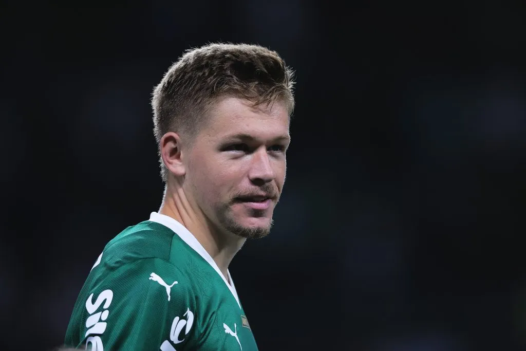 Bruno Fuchs, jogador do Palmeiras – Foto: Ettore Chiereguini/AGIF