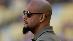 Felipe Melo durante partida entre Fluminense e Botafogo, no Maracanã, pelo Campeonato Carioca 2024.