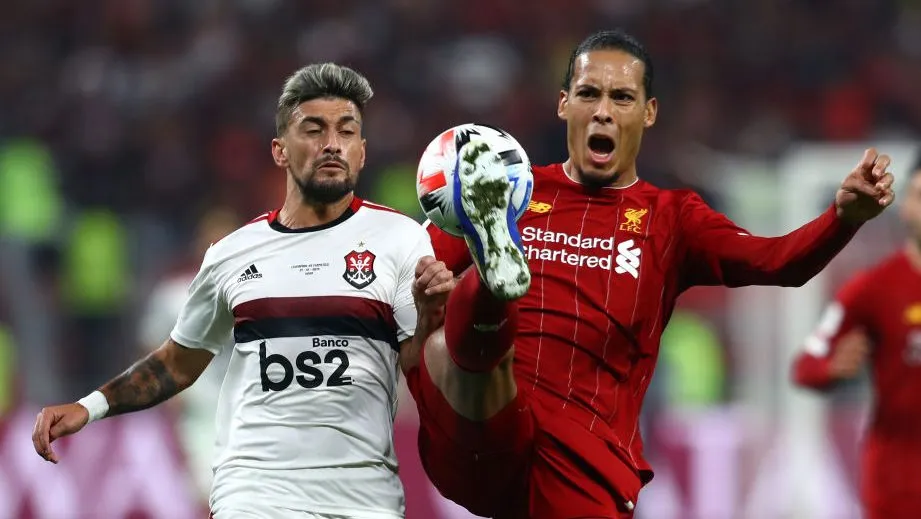 Liverpool e Flamengo no Mundial de 2019. Foto: Francois Nel/Getty Images