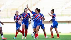 Jogadoras do Bahia comemoram gol. Foto: Letícia Martins/EC Bahia