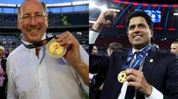 John Textor e Nasser Al-Khelaifi - Foto: Getty Images