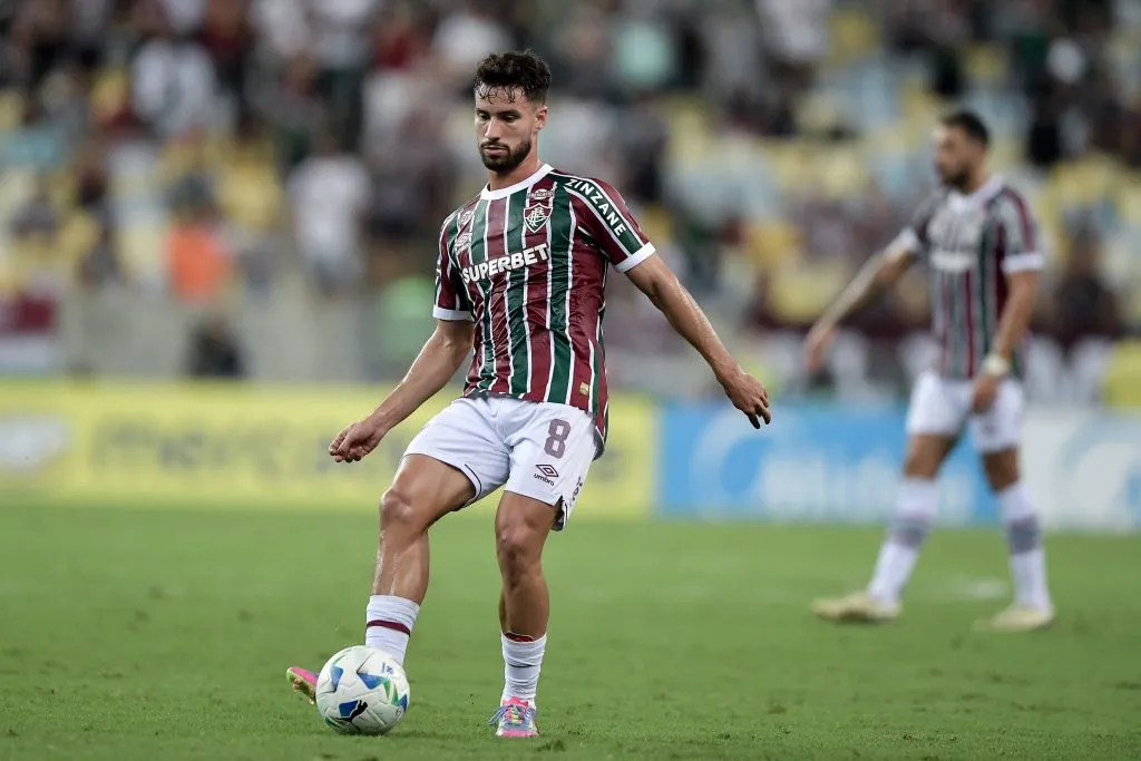 RJ – RIO DE JANEIRO – 29/05/2025 – COPA SUL-AMERICANA 2025, FLUMINENSE X ONCE CALDAS – Martinelli jogador do Fluminense durante partida contra o Once Caldas no estadio Maracana pelo campeonato Copa Sul-americana 2025. Foto: Thiago Ribeiro/AGIF