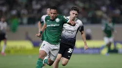 Vitor Roque disputando lance no Dérbi do Brasileirão