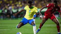 PR - CURITIBA - 06/09/2024 - ELIMINATORIAS COPA DO MUNDO 2026, BRASIL X EQUADOR - Vinicius Jr. jogador do Brasil durante partida contra o Equador no estadio Couto Pereira pelo campeonato Eliminatorias Copa Do Mundo 2026. Foto: Luis Garcia/AGIF