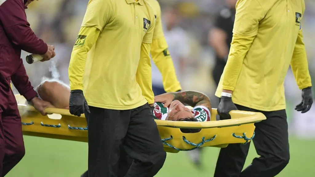Cano jogador do Fluminense durante partida contra o Aparecidense no estádio Maracanã pelo campeonato Copa Do Brasil 2025. Foto: Thiago Ribeiro/AGIF